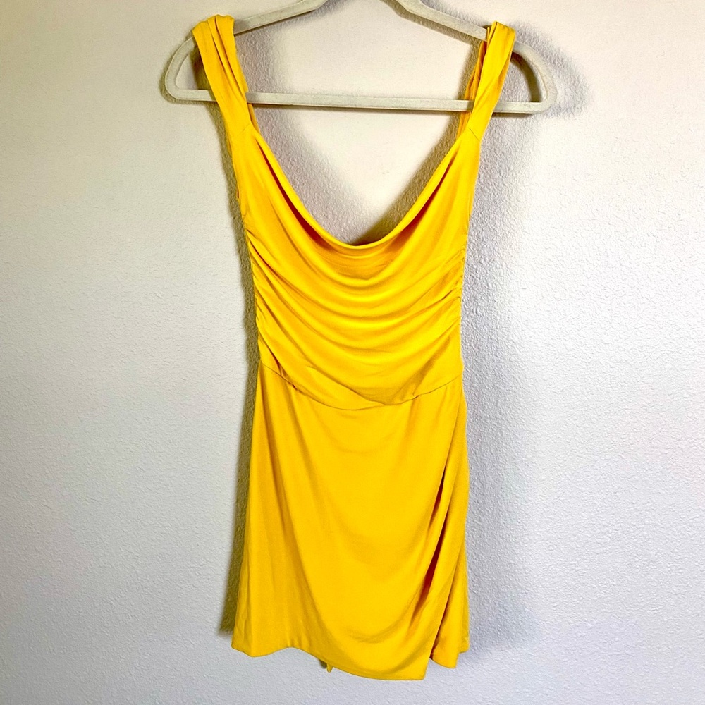 Tiger Mist Yellow Mini Dress